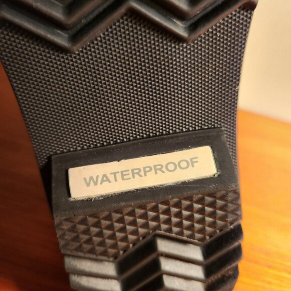 SOREL Leather Warm Lining Waterproof Winter Snow Boots Women (6) Black/White - Picture 13 of 16